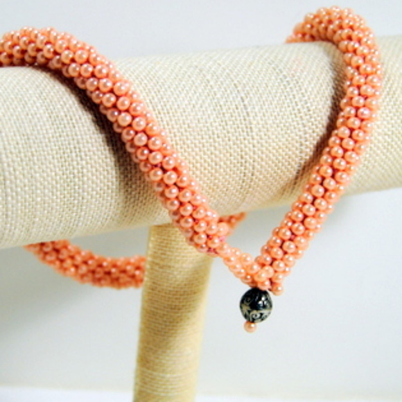 "Peaches" Crochetedglass Designs by Julee - Picture 4 of 5